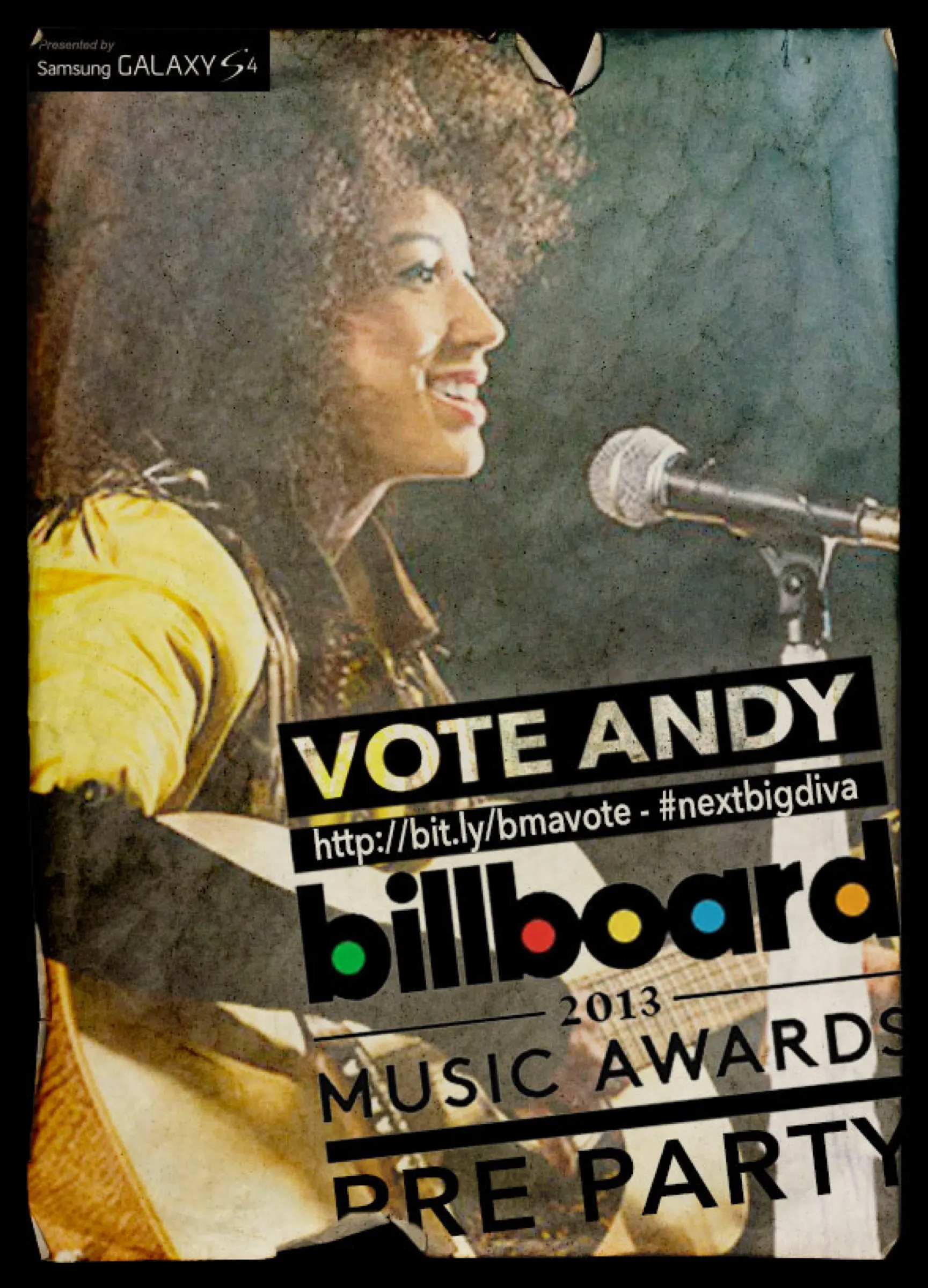 Andy Allo Billboard pre-party campaign artwork